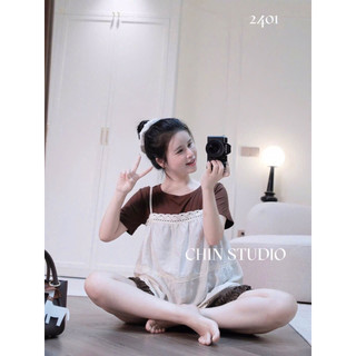 [ẢNH THẬT] SET THUN PHỐI 2S MIX CVAY BÈO STP2MC