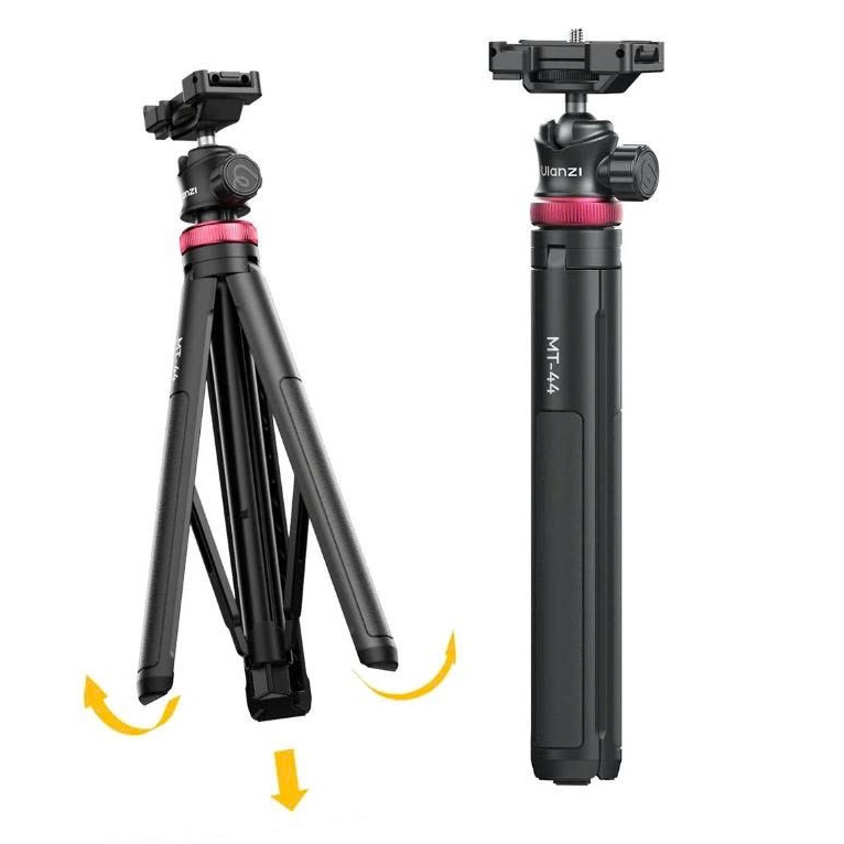 Chân quay phim chụp hình hiệu Ulanzi Mt44 - Tripod cho máy ảnh, điện thoại tự mở 2502E