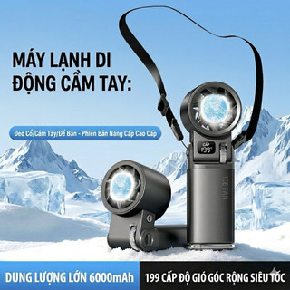 Quạt sò lạnh JF181 vỏ nhôm cao cấp , pin 6000