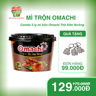 Tô Mì Trộn Omachi Thịt Xiên Nướng Hương Vị Độc Đáo & Tiện Lợi Cho Mọi Bữa Ăn Nhanh