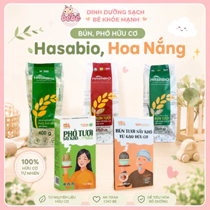 Bún, phở Hoa Nắng, Hasabio hữu cơ cho bé ăn dặm và cả gia đình.