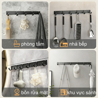Móc treo phòng tắm | Lắp bằng keo dán hoặc khoan  | Chống gỉ – Không bong sơn