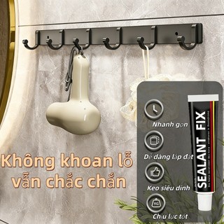 Móc dán tường treo đồ | Lắp bằng keo dán hoặc khoan | Chống gỉ, không bong sơn – Treo đồ thoải má