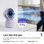 Quạt Để Bàn Mini LocknLock Mini Desktop ENF336 Tím/Ngà - 5 Mức Độ Gió Xoay Tròn Tự Động - K-MALL