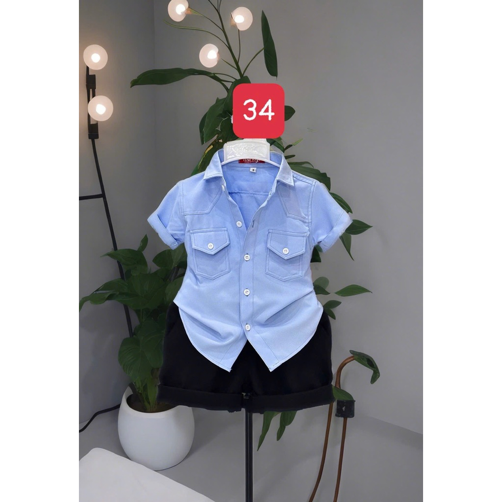 Set sơmi công tử full size cho bé trai 10kg-52kg TONiKIDS