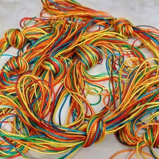 30m Chỉ Ngũ Sắc Tết Vòng May Mắn – Dây Handmade Thắt Nút, Làm Vòng Tay Phong Cách Trung Hoa