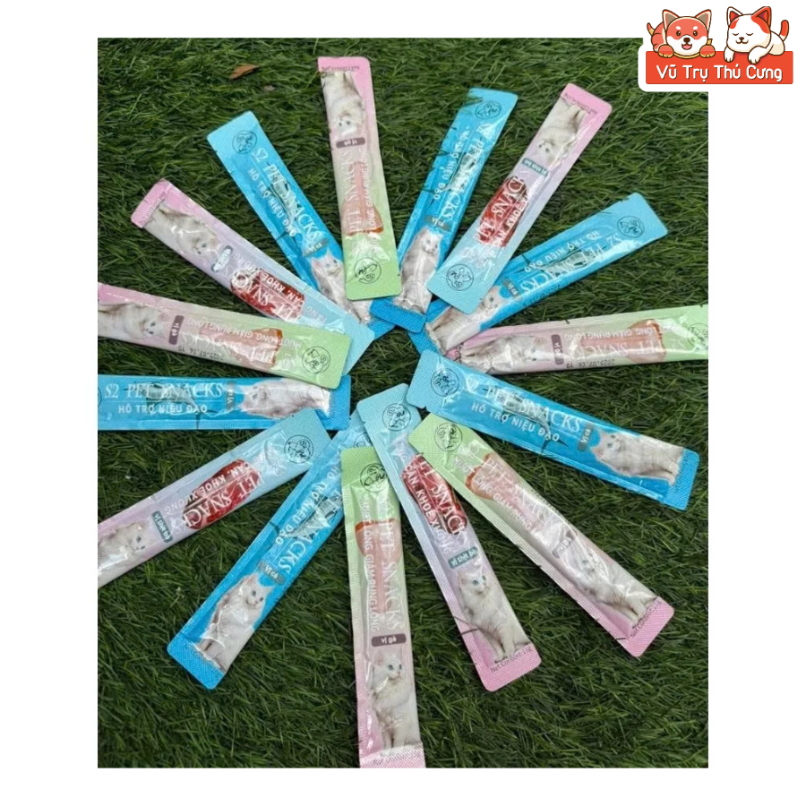 Combo 100 Thanh Súp thưởng cho mèo Shizuka / S2PET nhiều dinh dưỡng 15g