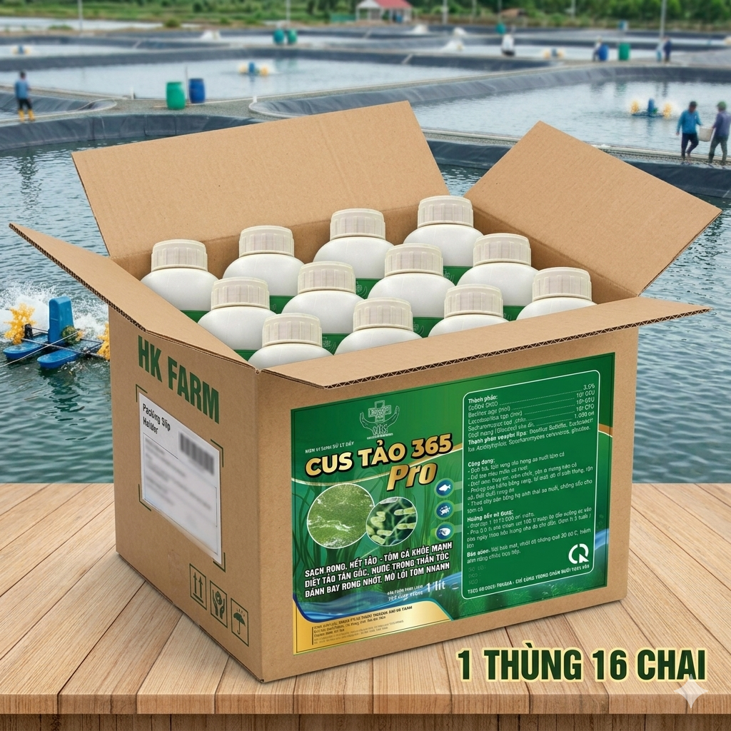 🌊 CUS TẢO 365 PRO – GIẢI PHÁP VÀNG, AN TOÀN CHO AO NUÔI SẠCH RONG, HẾT TẢO ĐỘC