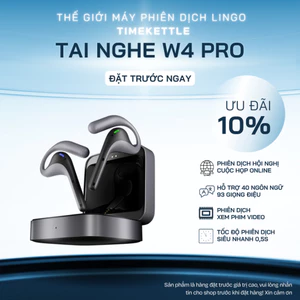 Tai Nghe Phiên Dịch AI Timekettle W4 Pro Bluetooth Hỗ Trợ Dịch Đa Ngôn Ngữ