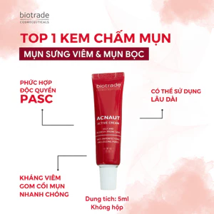 Kem chấm mụn BIOTRADE, Sữa rửa mặt, Serum và Kem dưỡng 5ml, 10ml, bản dùng thử, du lịch