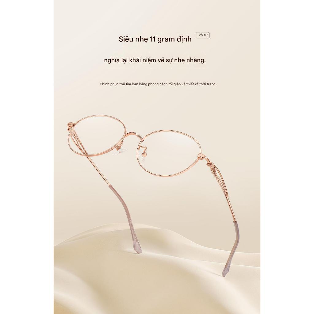 Kính Mắt Thời Trang INNI Form Oval Thanh Lịch, Gọng Kim Loại Siêu Nhẹ, Chống Ánh Sáng Xanh YX051