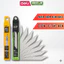 Hộp 10 Lưỡi Dao Rọc Giấy Deli Zentor, Chất Liệu Thép Hợp Kim Siêu Bền Chống Gỉ Sét, Sắc Bén, Mũi Dao 30 Độ