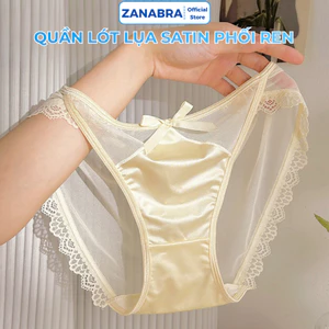 Quần Lót Nữ Ren Lụa – Quần Chip Nữ Thiết Kế Sang Trọng Ôm Dáng Mềm Mại ZANABRA L8836