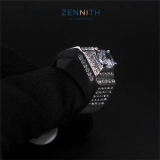 Nhẫn Nam đính đá Titan cao cấp bền bỉ ZENNITH ACCESSORIES ZNN116