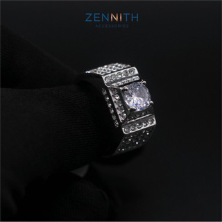 Nhẫn Nam đính đá Titan cao cấp bền bỉ ZENNITH ACCESSORIES ZNN116