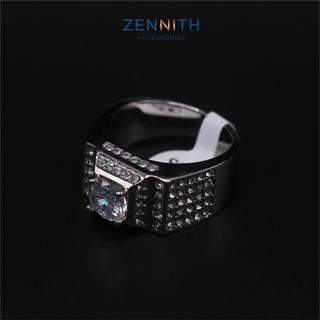 Nhẫn Nam đính đá Titan cao cấp bền bỉ ZENNITH ACCESSORIES ZNN116