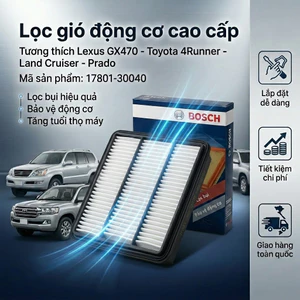 Lọc Gió Động Cơ Cho Lexus GX470, Toyota Prado, Land Cruiser, 4Runner (17801-30040)