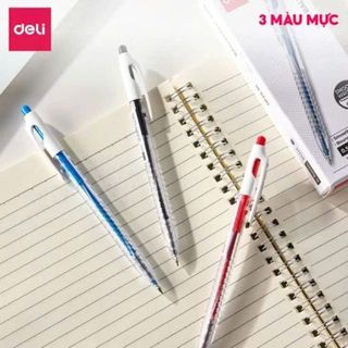 LEAFBOOK Bút Bi Deli Q125 0.5mm – Viết Êm Mượt, Mực Đậm Nét Đẹp