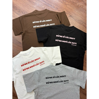 [ÁO BOXY SUY FUNNY QUOTE] Áo thun Boxy in chữ SUY Unisex chất Cotton Premium định lượng 260gsm