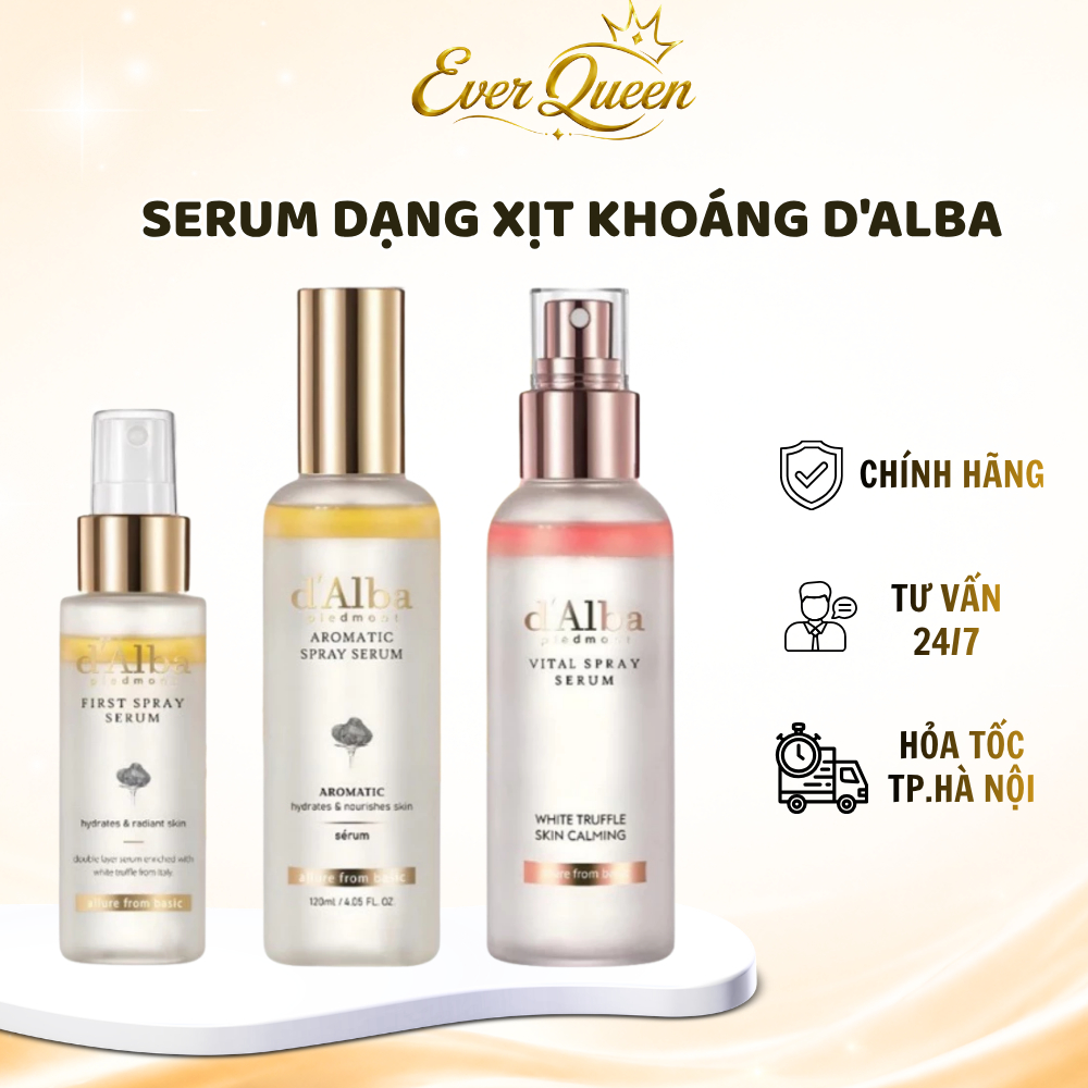 Serum Dạng Xịt Khoáng D'alba First Spray Serum Cấp Ẩm, Căng Bóng Da