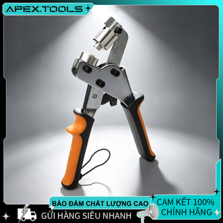 APEX Kìm Bấm Bạt Khoen Quảng Cáo 10mm - Mắt Cáo Ô Rê, Tặng 20 Khoen, Dụng Cụ Bấm Khuy Nhanh Bền Chắc
