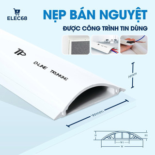 Nẹp Sàn Bán Nguyệt Tiến Phát dài 1.2m - DL 30mm, 40mm, 60mm, 80mm, 100mm-thietbidienelec68