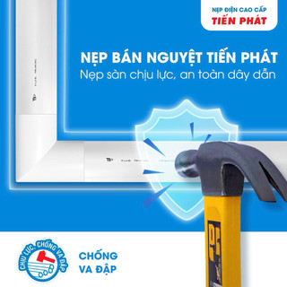 Nẹp Sàn Bán Nguyệt Tiến Phát dài 1.2m - DL 30mm, 40mm, 60mm, 80mm, 100mm-thietbidienelec68
