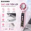 Quạt Mini 199 Cấp Độ Gió Siêu Mạnh Pin Trâu, Quạt Cầm Tay Mini Tích Điện Có Sò Lạnh, Xoay Gập 90°C