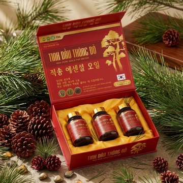Tinh dầu thông đỏ Hàn Quốc phòng chống đột quỵ giảm cục máu đông,phòng ngừa tai biến mạch máu não,giảm mỡ máu [90 viên]