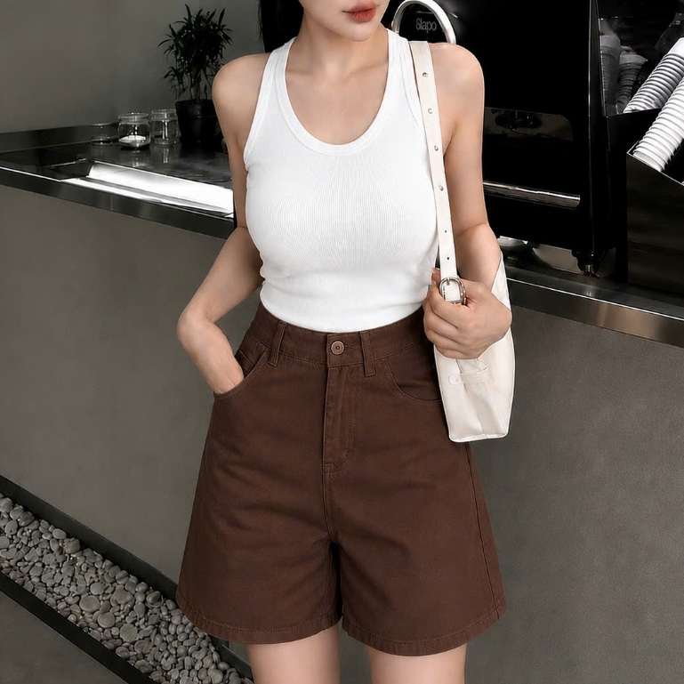 Quần Short Jean Bigsize Nữ Cạp Cao Dáng Đẹp Form Rộng Dễ Phối Đồ 60-100KG Q582 Q583 Q584 Q586