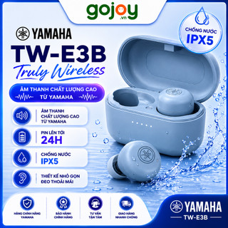 Tai nghe không dây YAMAHA TW-E3B - Nhỏ gọn, chống nước, pin tới 24h - Hàng Chính Hãng