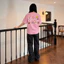 Áo Thun Drew Pink Cloud 5 màu Raven Studio 100% Cotton 250GSM