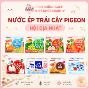 Nước trái cây cho bé Pigeon Nhật Bản, Nước ép hoa quả cho bé từ 5 tháng tuổi