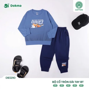 Bộ Cotton Bo Dài Tay Bé Trai Dokma DB1836 DB3295 DB1551 DB1413 DB2426 DB3308 DB2428 DB3290 DB3247