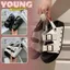 Sandal Nữ Quai Da, Dép Sandal Da Mềm Êm Chân Màu Đen Kem N52 || Young Sneaker