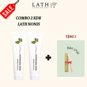 Combo 2 KDR Thảo Dược Trái Nhàu Lath Noni Toothpaste 120g chống viêm nướu, ngừa sâu răng, hôi miệng
