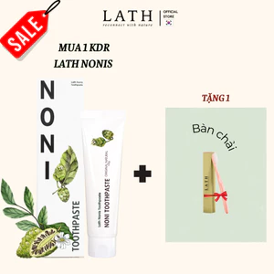 Kem Đánh Răng Thảo Dược Trái Nhàu Lath Noni Toothpaste 120g chống viêm nướu, ngừa sâu răng, hôi miệng