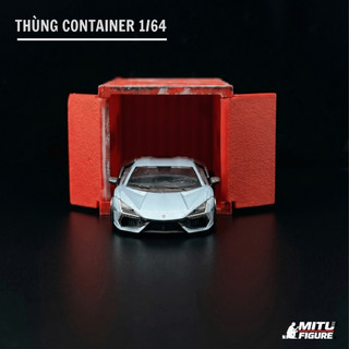 Mô Hình Thùng Container MAERSK 1:64 - Container trang trí cho xe hotwheel -Sa bàn Diorama- Hộp trưng bày MITU Figure