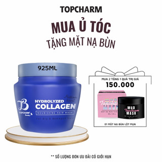 Kem ủ phục hồi tóc gãy rụng, giúp tóc bóng mượt, hương nước hoa Topcharm x10 collagen 925 ml