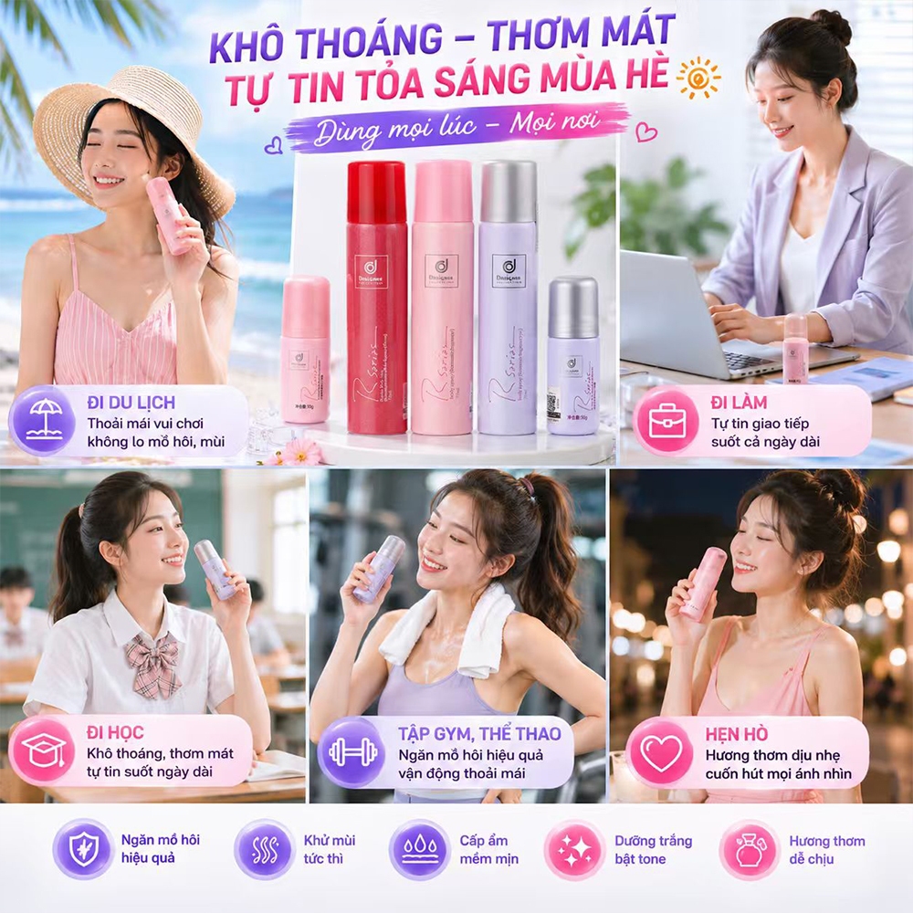 【Bộ sản phẩm khuyến mãi mùa hè】Xịt khử mùi và chống mồ hôi Thái Lan dành cho cả nam và nữ + Gel chống mồ hôi tiện lợi
