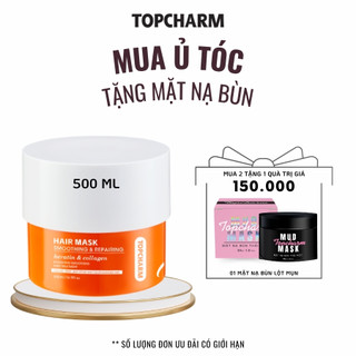 Kem Ủ Tóc, Mặt Nạ Ủ Tóc Phục Hồi Professional Salon - Keratin & Collagen Topcharm 500ml (Phiên Bản Cải Tiến Cao Cấp)