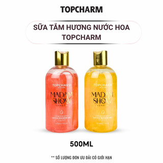 Sữa tắm hương nước hoa mịn da trắng da TopCharm hương thơm thanh mát ngọt ngào dung tích 500ml