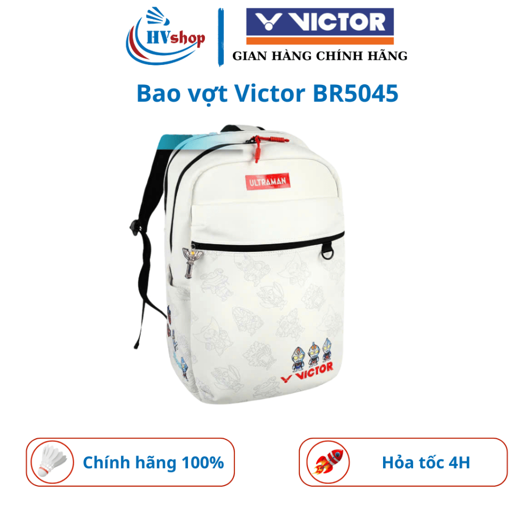 Balo cầu lông Victor BR5064, BR5045 chính hãng, ngăn đựng đồ công thái học - HVShop