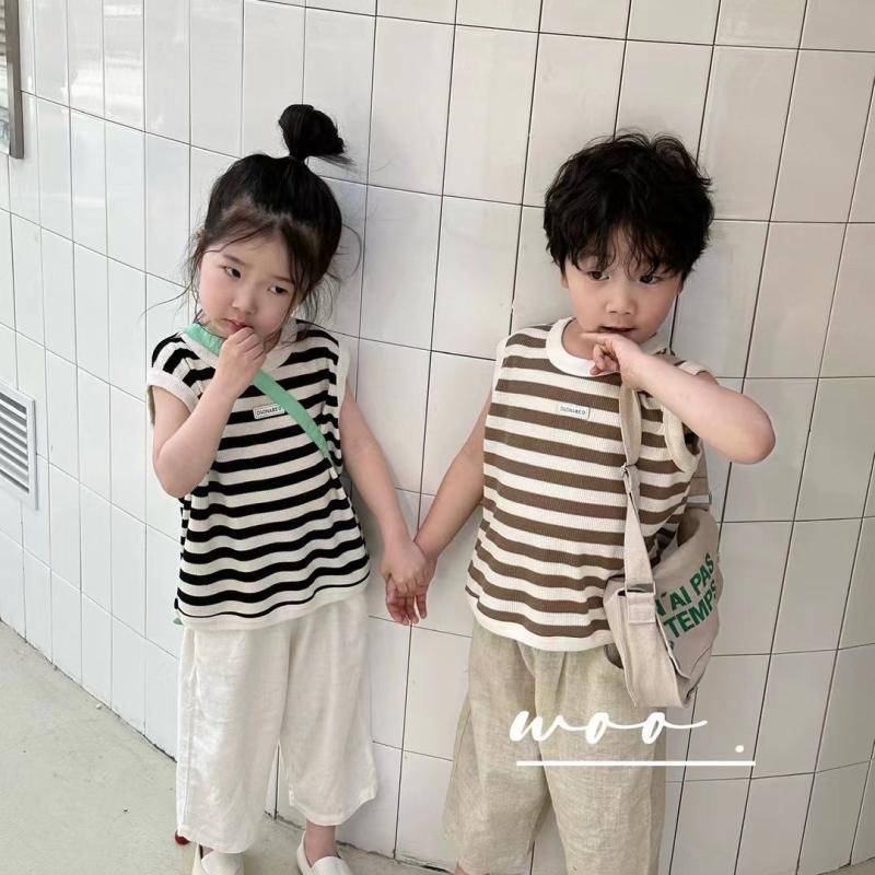 Quần chống muỗi trẻ em mùa hè mới 2026, kiểu Hàn, vải lụa bông mỏng, quần 9/7 rộng rãi cho bé trai và bé gái