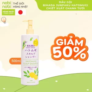 Dầu gội xả Bihada Junpaku Hatomugi chiết xuất Chanh tươi 500ml