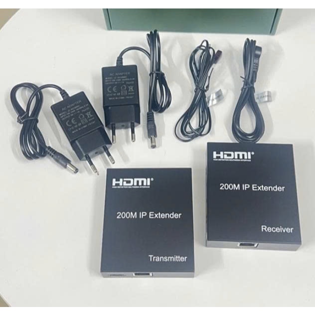 Bộ Kéo Dài HDMI 200M Qua Cáp Mạng RJ45 IP Extender Cao Cấp Cho Camera ...