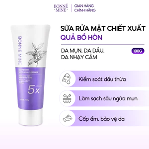 Sữa Rửa Mặt Quả Bồ Hòn BONNE MINE Làm Sạch Sâu, Kiềm Dầu, Giảm Mụn Cho Da Dầu Mụn Nhạy Cảm 100g
