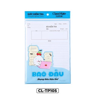 Giấy Kiểm Tra Kẻ Ngang CLASSMATE Giấy Láng Mịn, Dòng Kẻ Rõ Ràng Dành Cho Học Sinh Trung Học, Cấp 2, Cấp 3