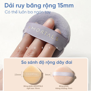 Bông Phấn Amortals Nebula Ngôi Sao Mút Trang Điểm Mềm Mịn, Phấn Phủ Cao Cấp Size 60x15mm Duduhouse