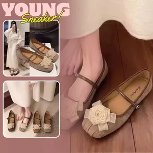 Giày Búp Bê Nữ Mary Jane, Giày Đế Bệt Dành Cho Nữ Dễ Phối Đồ N41|| Young Sneaker
